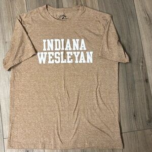 Indiana Wesleyan University Tan Short Sleeve Tee